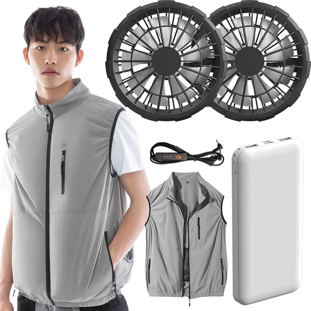 USBファン付き黒ベスト Amazon.co.jp: [NAFUAIR] ファン付きベスト ファンバッテリーセット